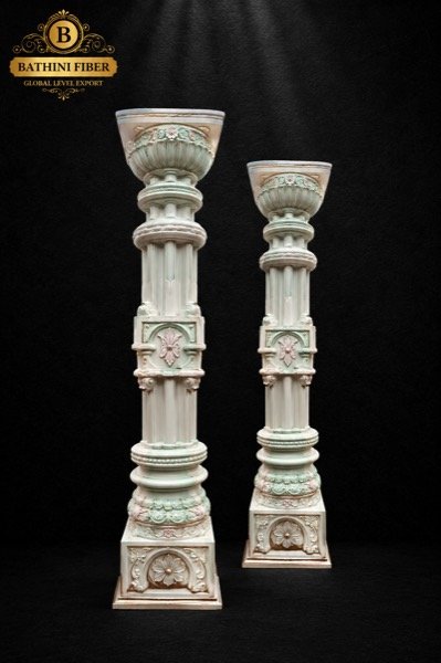 Ivory Blossom Classical Pedestal Pillar