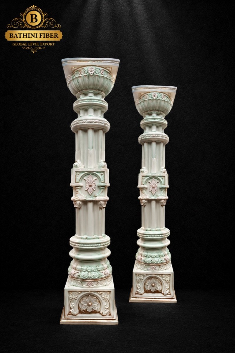Ivory Blossom Classical Pedestal Pillar