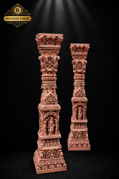 Rosewood Temple Heritage Sculpted Pillar