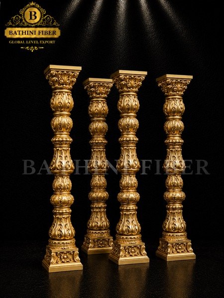 Royal Baroque Floral Baluster Pillar