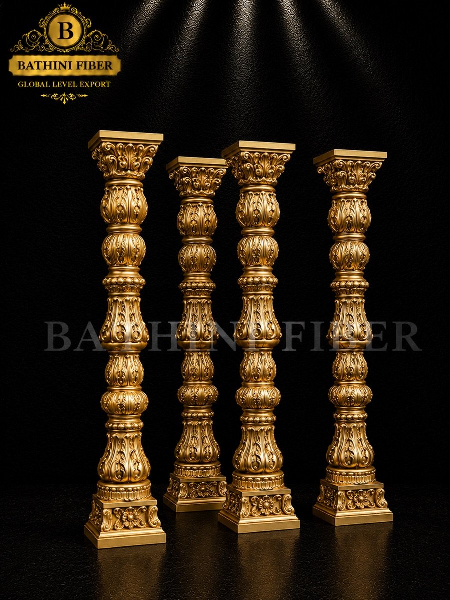 Royal Baroque Floral Baluster Pillar