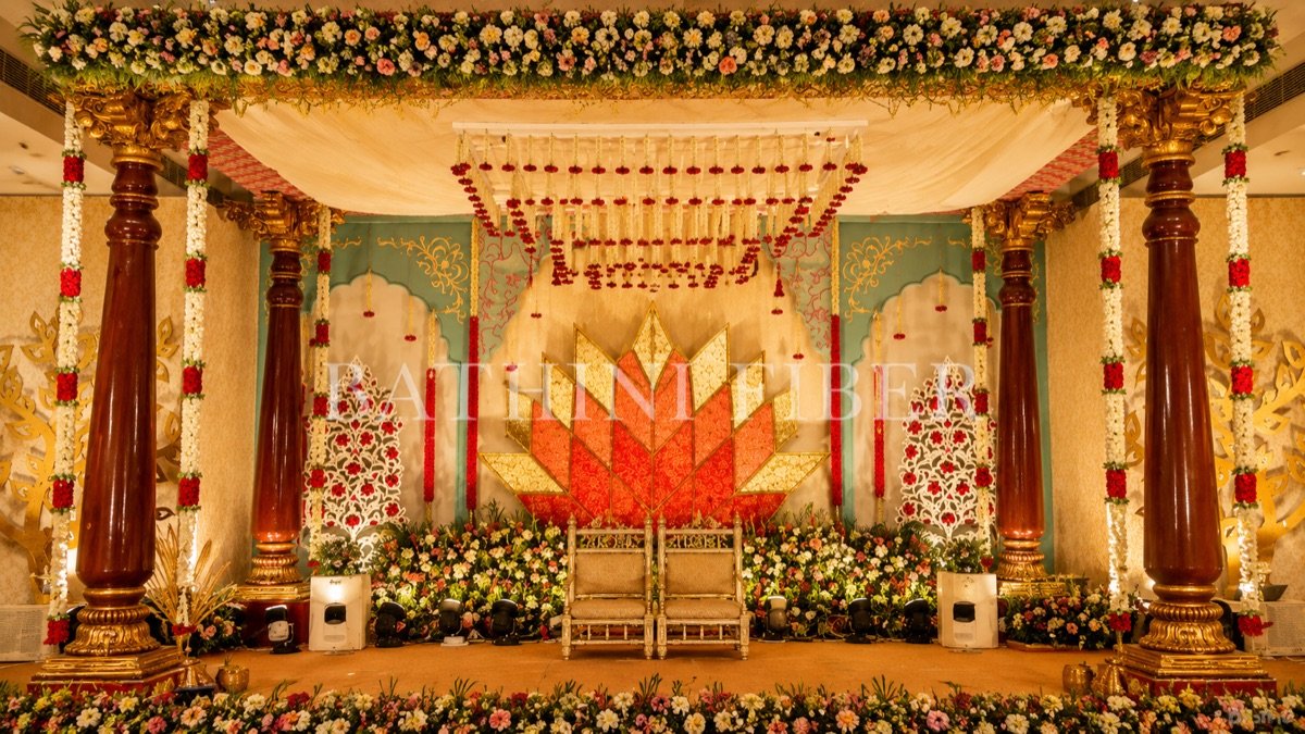 Royal Lotus Mandap Wedding Stage