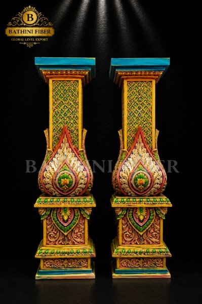 Royal Peacock Lotus Heritage Pillar